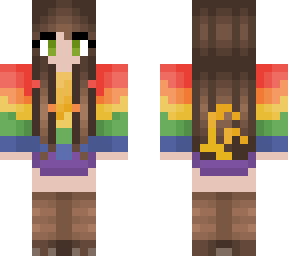rainbiw chocobo onsie - brunette - feathery tail