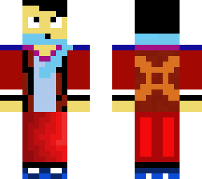 red jacket and pantz