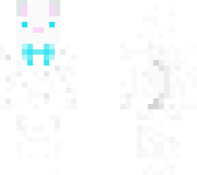 white kitty with blue bow and blue eyes!!! base from thehoneybadger!!!
