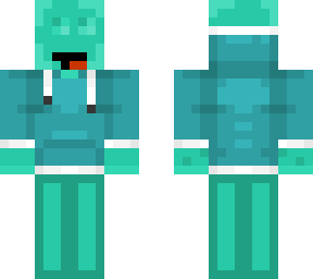 aqua quackzi with hoddie
