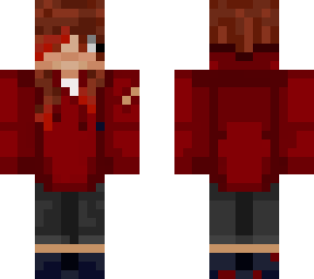 classic red hoodie