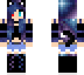 edited galaxy kitty luna girl