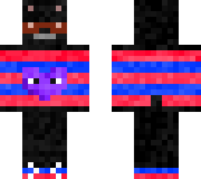 funky black bear purple heart