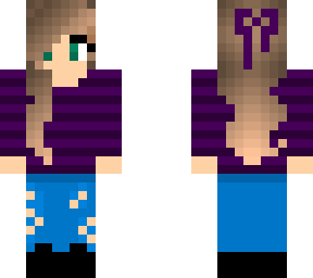 girl with bow and striped shirt