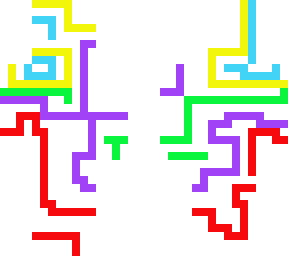 neon sur fond blanc
