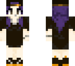 purple hair skater girl