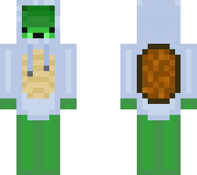 turtle in blue hoodie