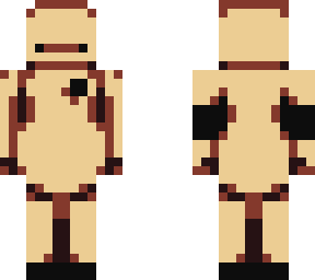 baymax but slightly burned