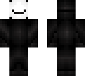 black with white mask