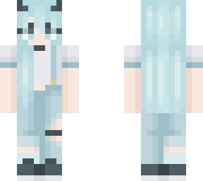 cute blue haired girl