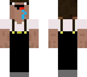 Goth Noob Steve Minecraft Skin - noob in a bear suit roblox