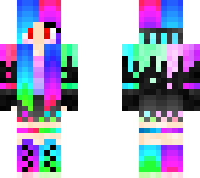 neon rainbow eye sore