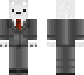 polar bear in a suit