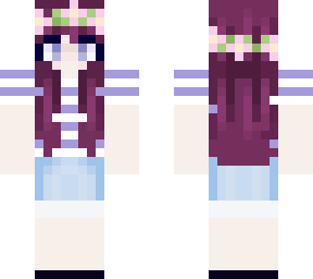 purple flower girl