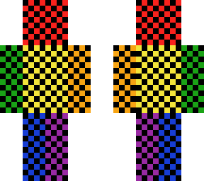 rainbow checkered