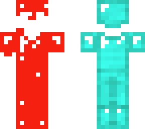 red  and blue armor