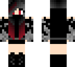 red_black ninja girl