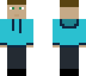 basic blue hoodie