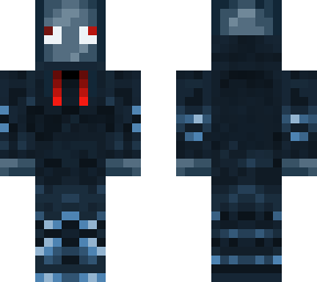 blue red squid