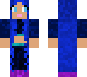 blue teen girl