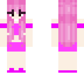 cute bubble gum girl (my first skin)