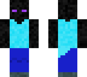 enderman in steves clothes