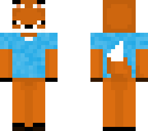 fox with blue t-shirt