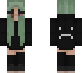 green hair