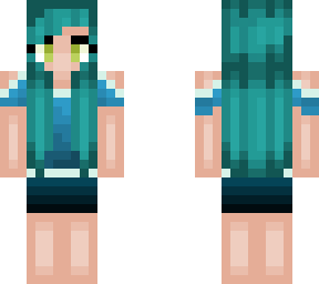 green hair girl