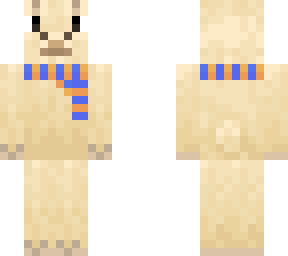 llama with scarf & glasses