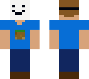 minecraft fan with mask on
