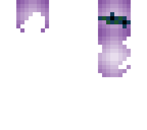 purple hair template with a dark blue flower crown