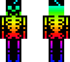 rainbow awesome skeleton