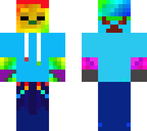 rainbow awesome zombie