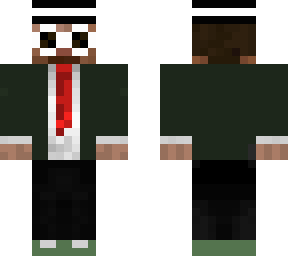 steve in green suit with clout goggles