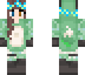the cuddle club! (pastel dark green) (flower crown) (vines) (nature set)