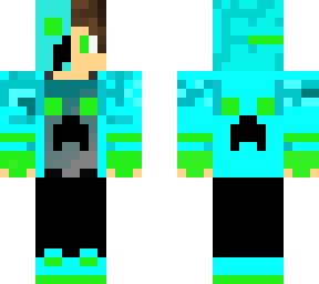 blue cool creeper boy