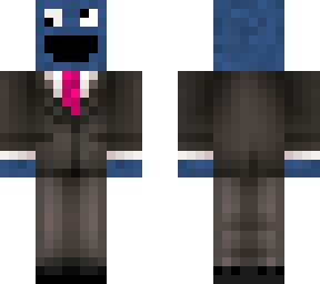 cookie monster in a suit