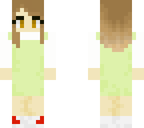 cute green dress girl