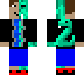 python679's half snake man
