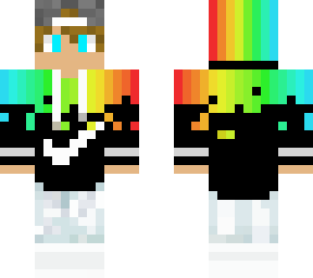 skin nike rainbow