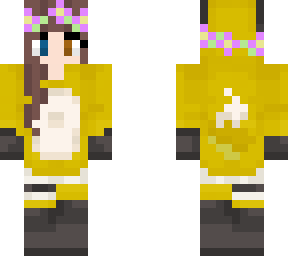 the cuddle club! (yellow) (purple flower crown)