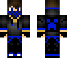 blue gamer boy with chain