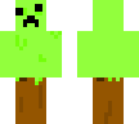 creeper ice cream bar w/ gumball eyes