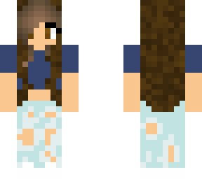 crop top brown haired cutie