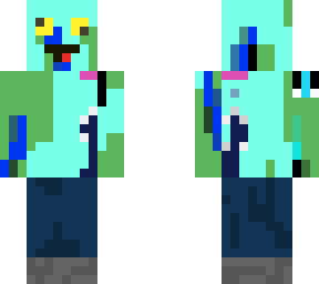 cursed minecraft skin wearing pants and shoes