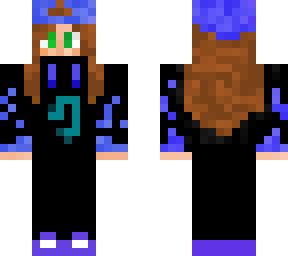 cute blue fire girl
