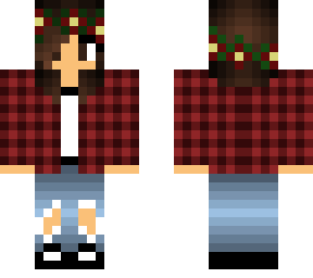 double layer flannel girl