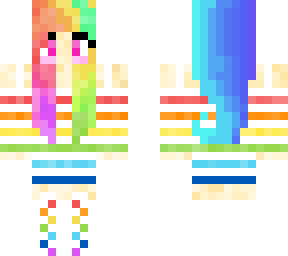 fixed rainbow girl skin