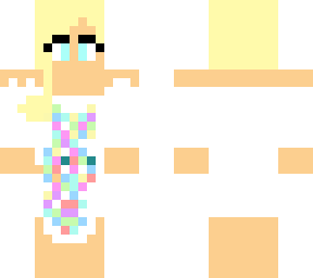 girl with a dress and durpy face